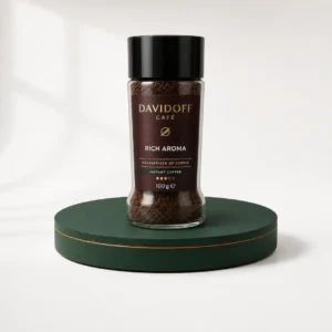 قهوه فوری Davidoff Rich Aroma شیشه 100 گرم روی پایه سبز قهوه عمده