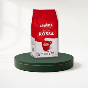 دانه قهوه Lavazza Qualità Rossa یک کیلوگرم روی پایه سبز قهوه عمده