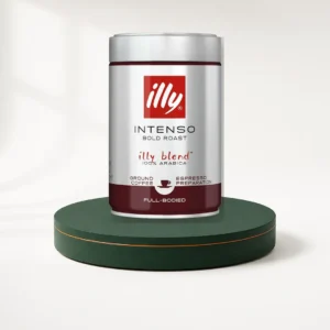 پودر قهوه اسپرسو Illy Intenso قوطی 250 گرم روی پایه سبز قهوه عمده